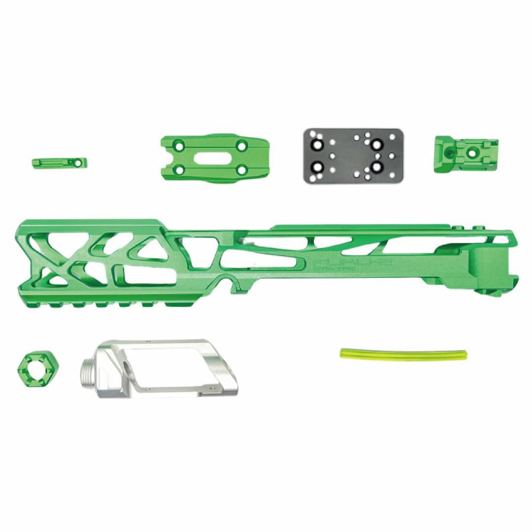 CTM - AAP-01/C FUKU-2 CNC UPPER - SKELETON - Green / Silver