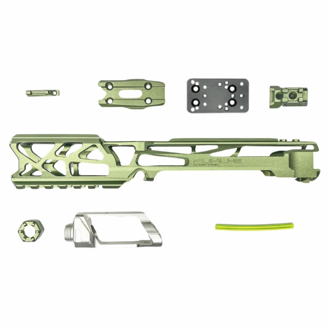 CTM - AAP-01/C FUKU-2 CNC UPPER - SKELETON - Army Green / Silver