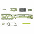 CTM - AAP-01/C FUKU-2 CNC UPPER - SKELETON - Army Green / Silver