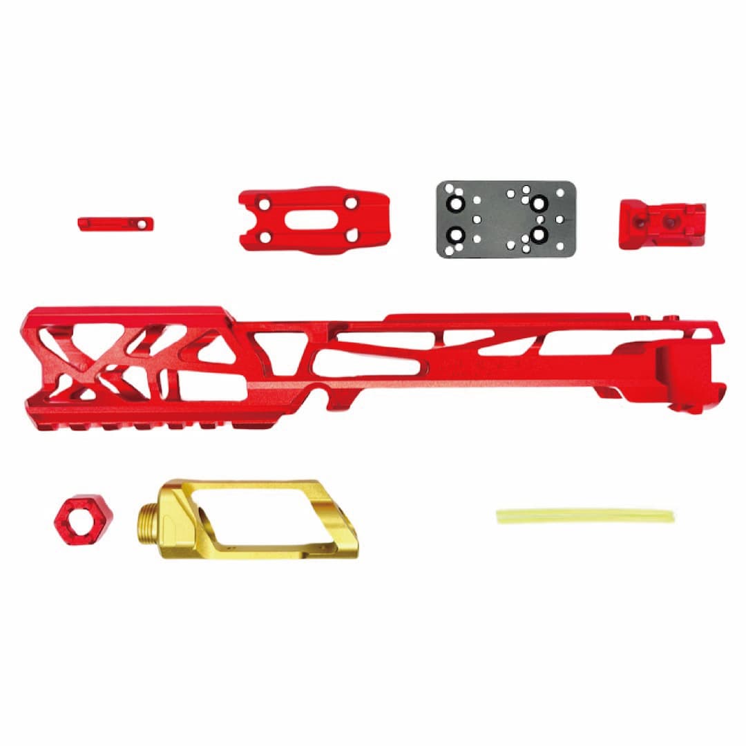 CTM - AAP-01/C FUKU-2 CNC UPPER - SKELETON - Red / Gold