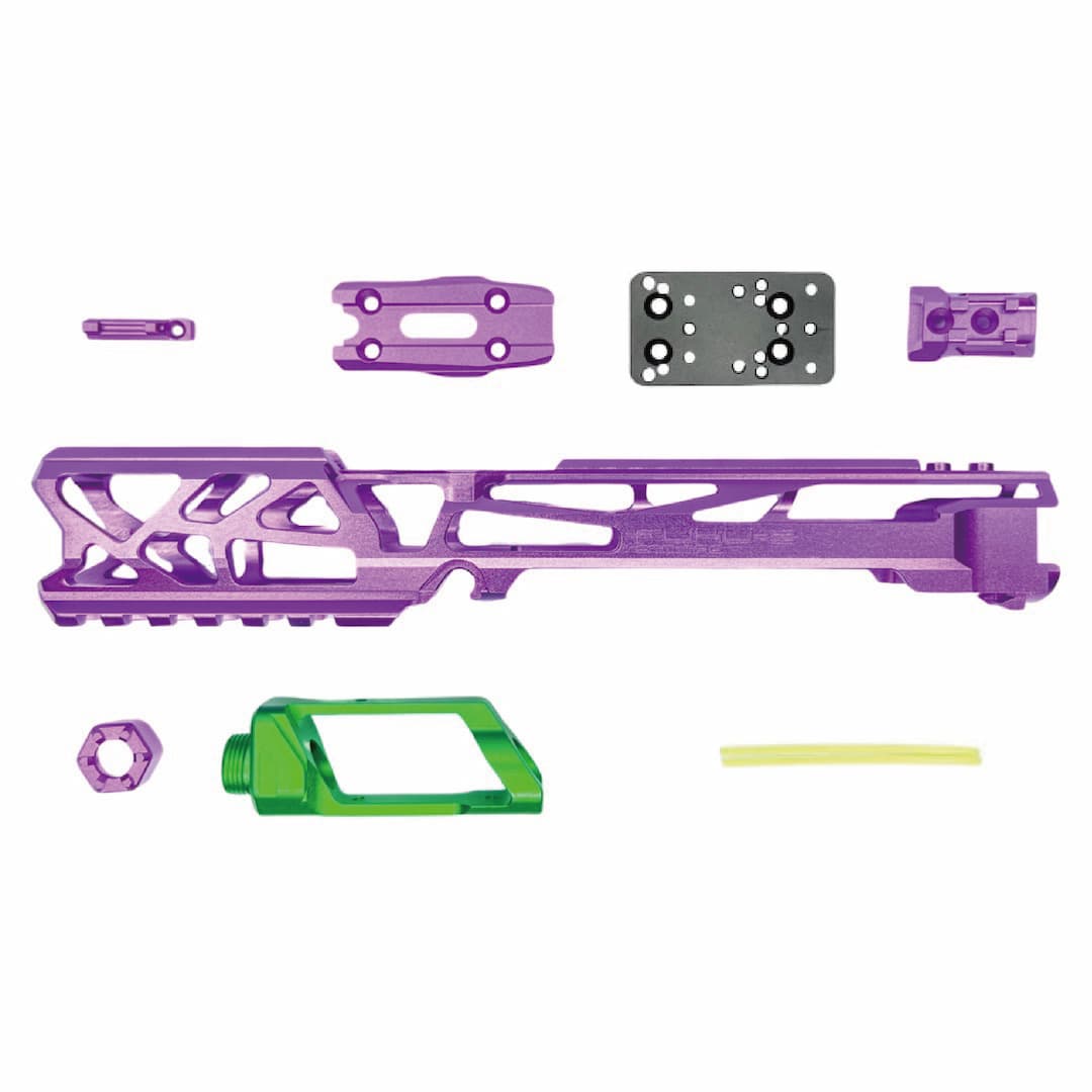 CTM - AAP-01/C FUKU-2 CNC UPPER - SKELETON - Purple / Green