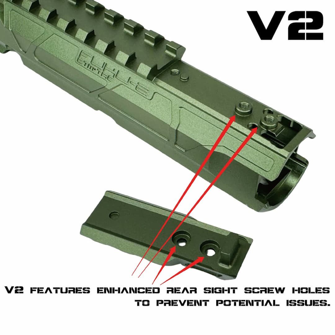 CTM - AAP-01/C FUKU-2 CNC UPPER SET - Long CUTOUT Version  V2- Purple / Green