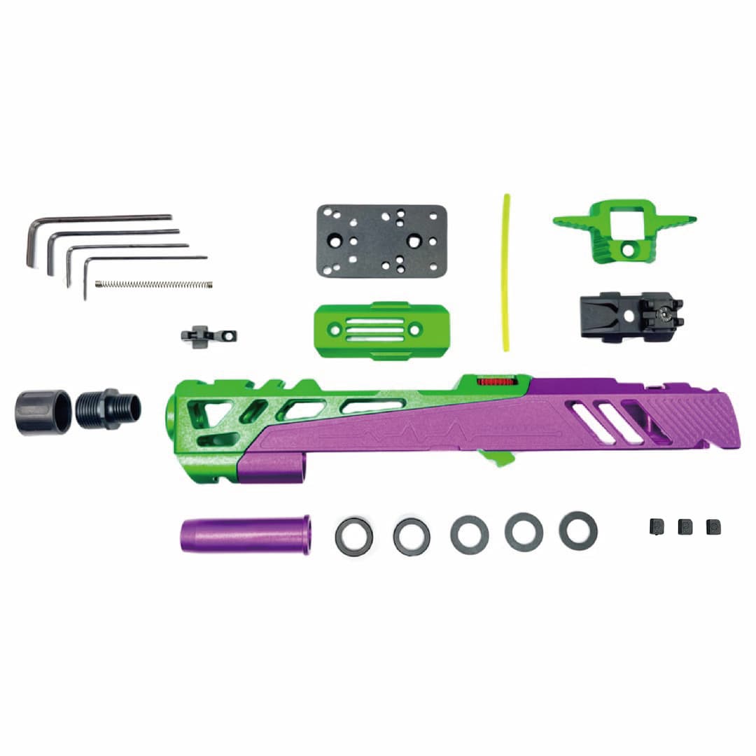 CTM - Flatline Hi-Capa 5.1 Split Slide Kit - Purple / Green