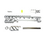 CTM - AAP-01/C FUKU-2 CNC UPPER SET - Short CUTOUT Version - Silver/Silver