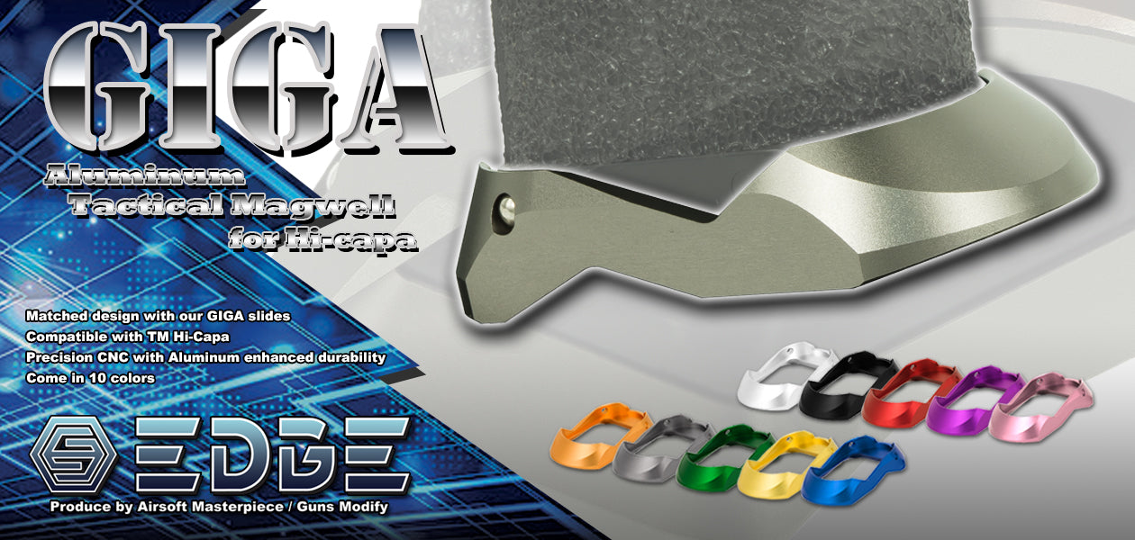 Edge Custom “GIGA” Magwell for Hi-capa - Black