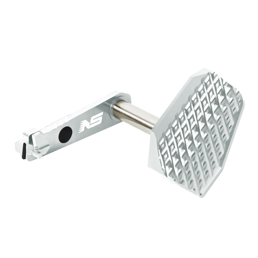 NexxSpeed CNC Aluminum Slide Stop w/ Thumb Rest RIGHT - TM Hi-CAPA 4.3 / 5.1 / Gold Match - Silver