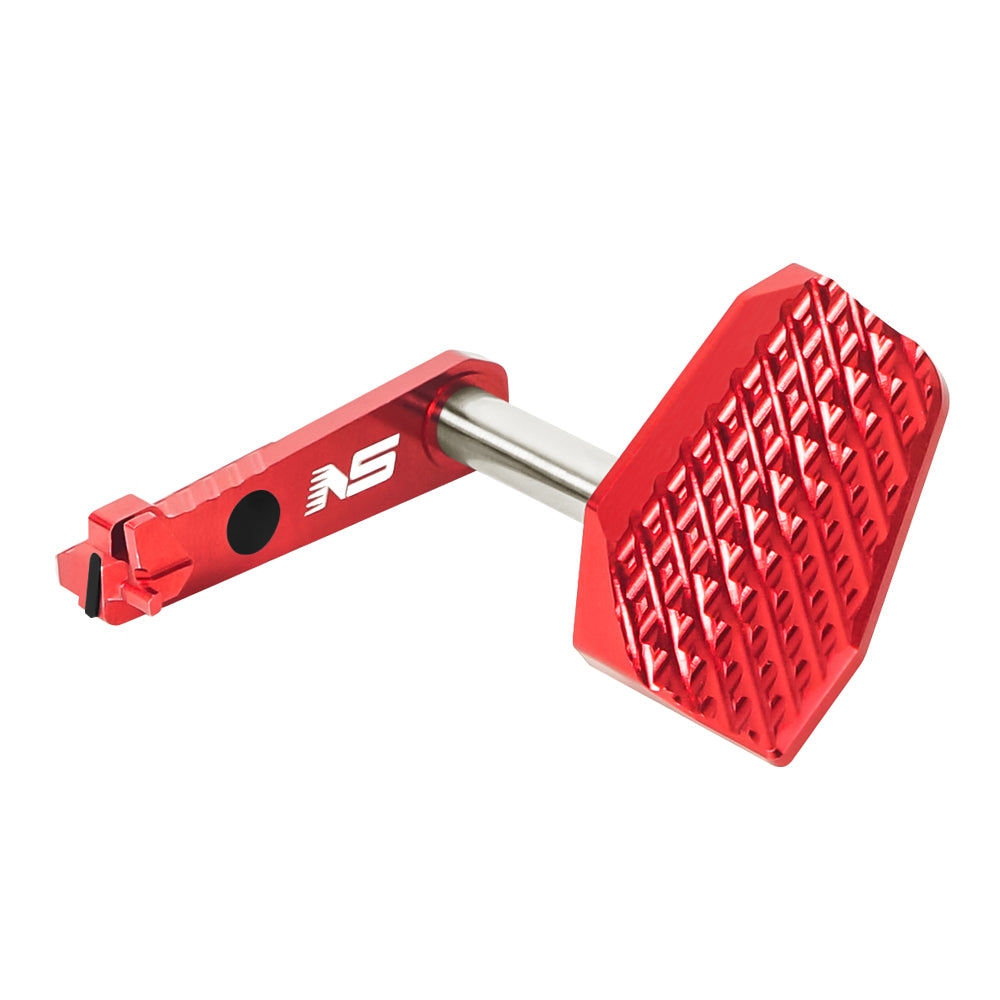 NexxSpeed CNC Aluminum Slide Stop w/ Thumb Rest RIGHT - TM Hi-CAPA 4.3 / 5.1 / Gold Match - Red