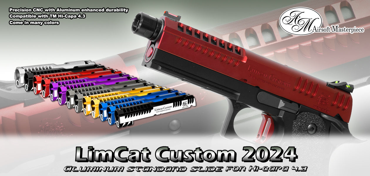 Airsoft Masterpiece “LimCat Custom 2024” Slide for Hi-CAPA 4.3 - Silver