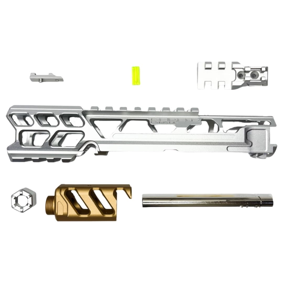 CTM - AAP-01/C FUKU-2 CNC UPPER SET - Short CUTOUT Version - Silver/Champagne Gold