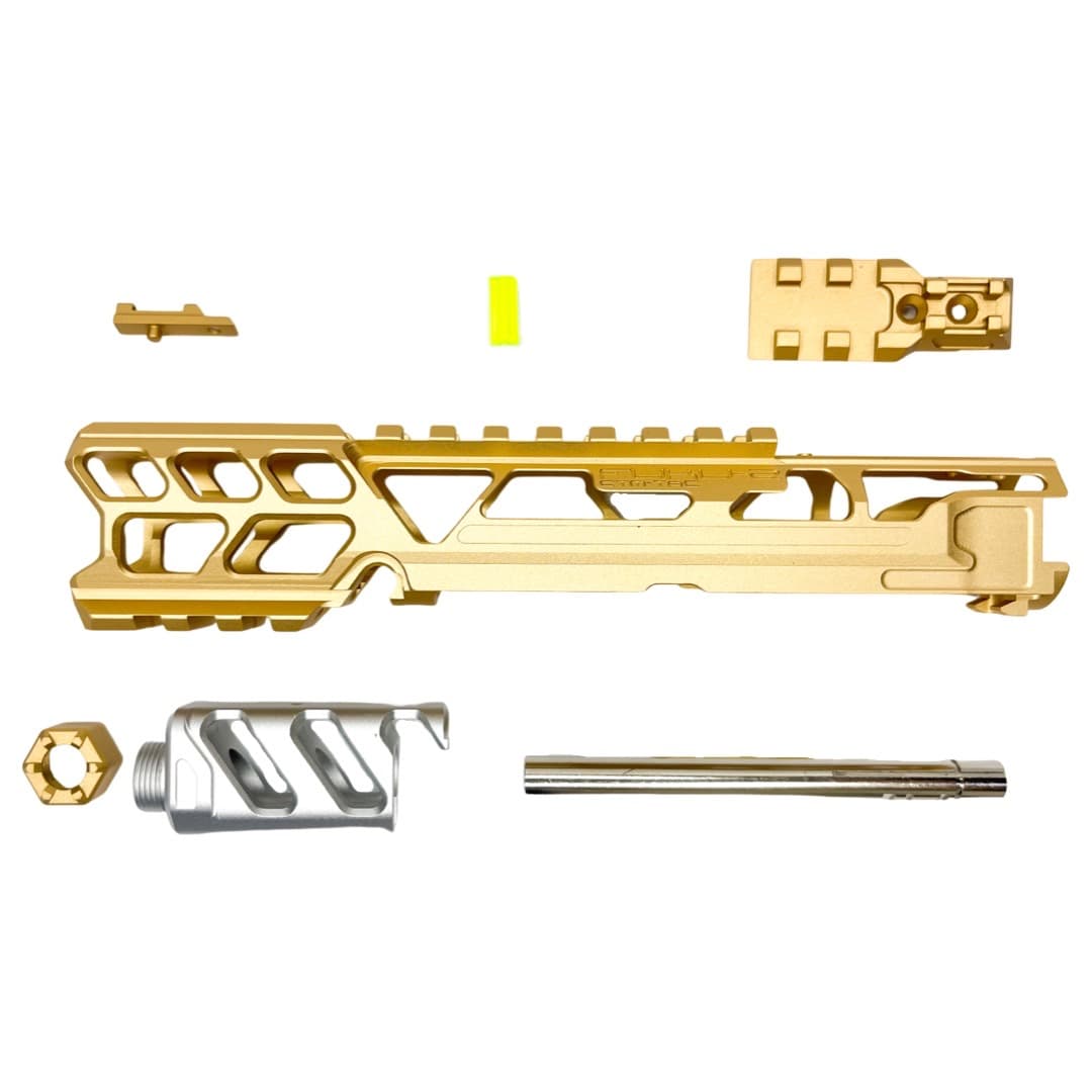 CTM - AAP-01/C FUKU-2 CNC UPPER SET - Short CUTOUT Version - Champagne gold/Silver