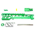 CTM - AAP-01/C FUKU-2 CNC UPPER SET - Short CUTOUT Version - Green/Silver