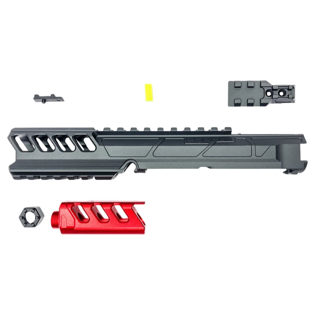 CTM - AAP-01/C FUKU-2 CNC UPPER SET - Long General Version - Black/Red