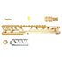 CTM - AAP-01/C FUKU-2 CNC UPPER SET - Long CUTOUT Version - Champagne gold/Silver