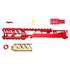 CTM - AAP-01/C FUKU-2 CNC UPPER SET - Long CUTOUT Version - Red/Champagne Gold