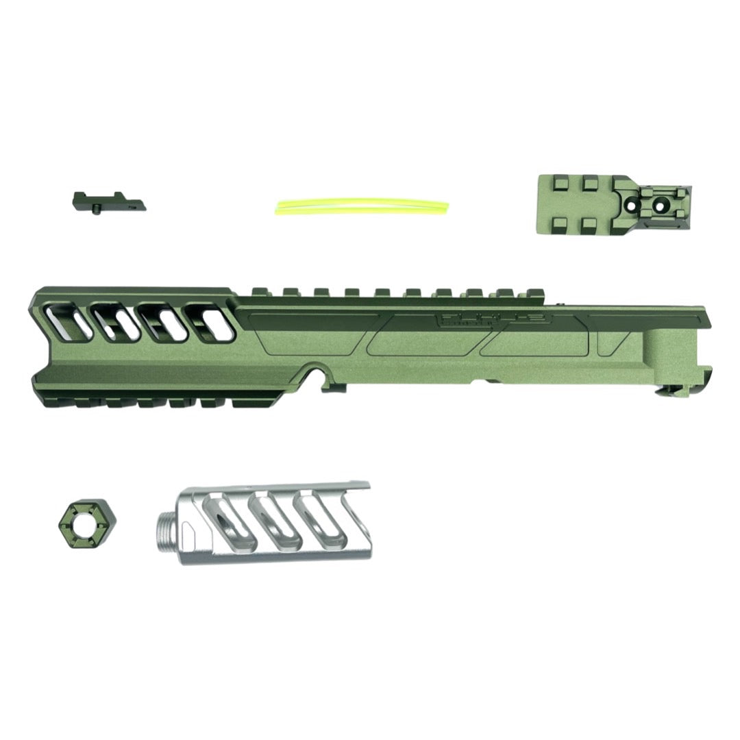 CTM - AAP-01/C FUKU-2 CNC UPPER SET - Long General Version - Army Green/Silver