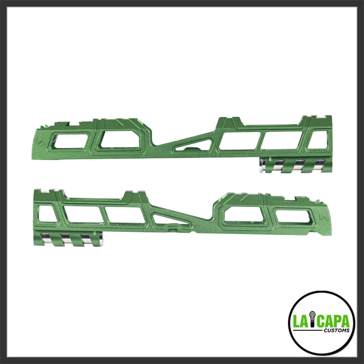 LA Capa Customs 5.1 “Hyper” Aluminum Slide - Green