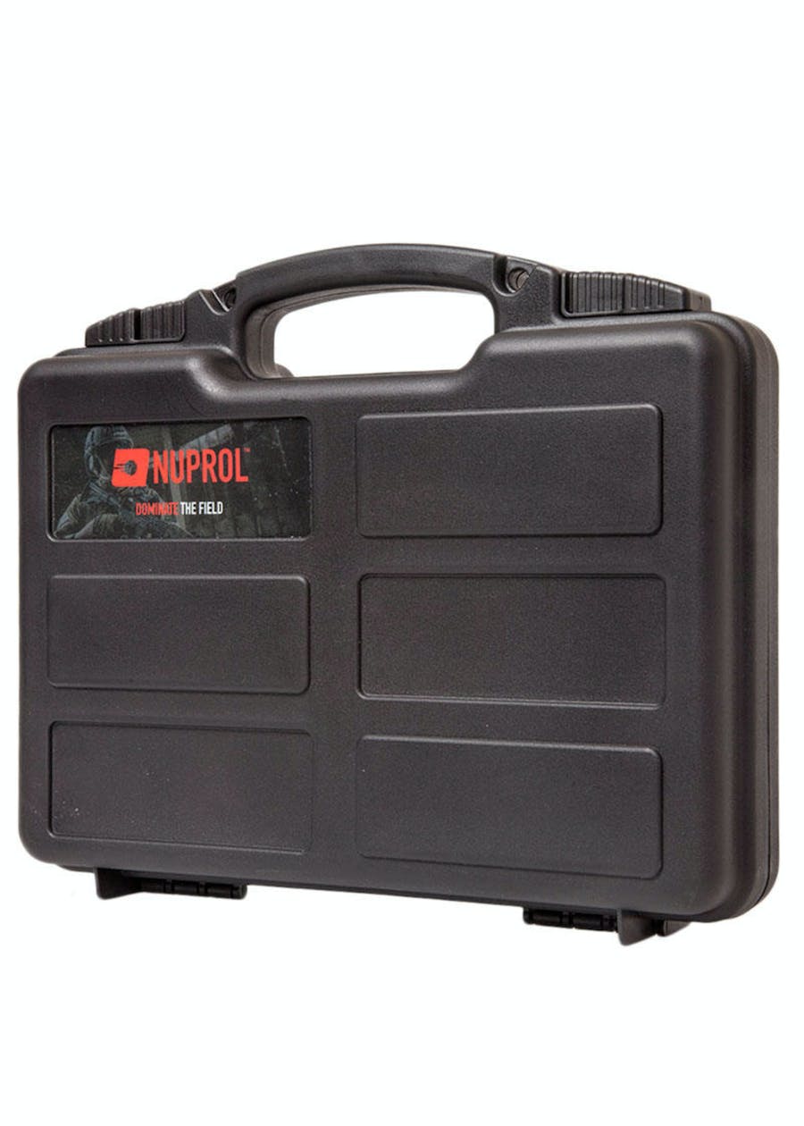 NUPROL Small Pistol Hard Case 31cm x 21cm - EggShell Foam - Black - Ebog Designs