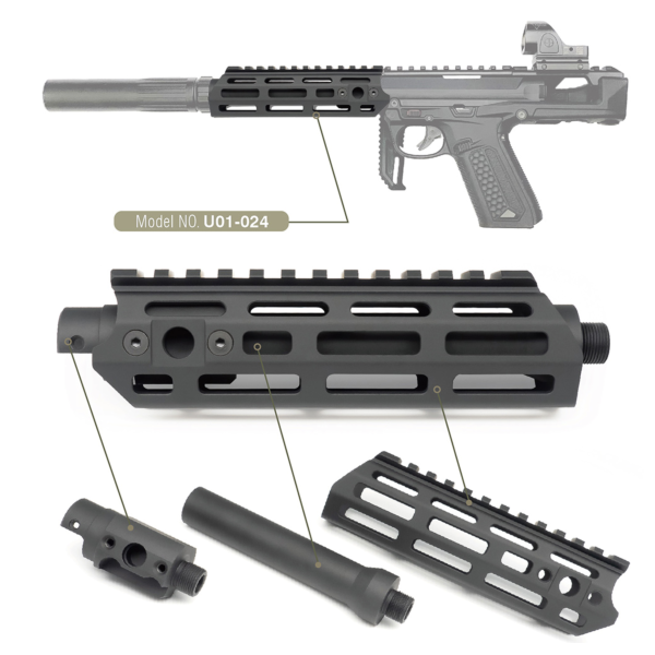 Action Army AAP01 SMG Handguard - Black