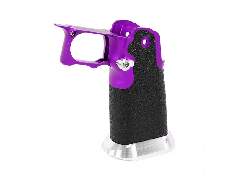 Airsoft Masterpiece Aluminum Grip for Hi-CAPA Type 6 - Infinity Grip Tape ver. (Purple)