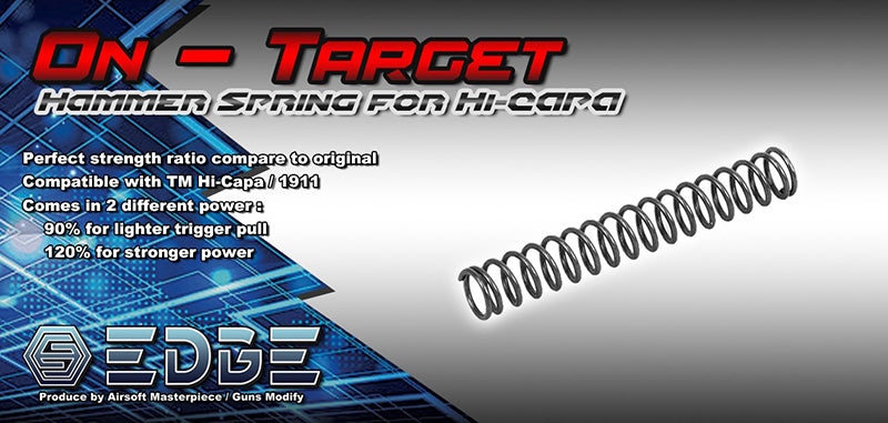 EDGE "ON-TARGET" 90% Hammer Spring For Hi-CAPA 5.1 (For Plastic Slide) - Ebog Designs