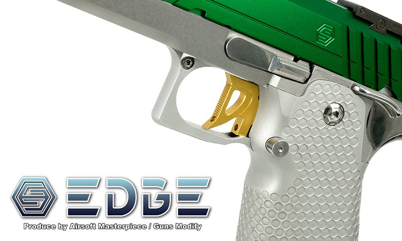 EDGE Custom "KAW" Aluminum Trigger for Hi-CAPA/1911 (Black) - Ebog Designs
