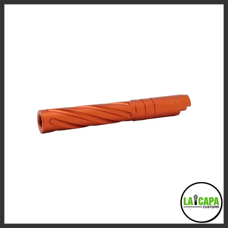 LA Capa Customs 5.1 Aluminum Tornado Threaded Outer Barrel - Orange