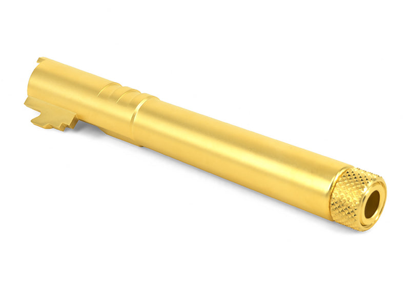 Airsoft Masterpiece STEEL Fix Outer Barrel with Threads for Hi-CAPA 5.1 (Gold)