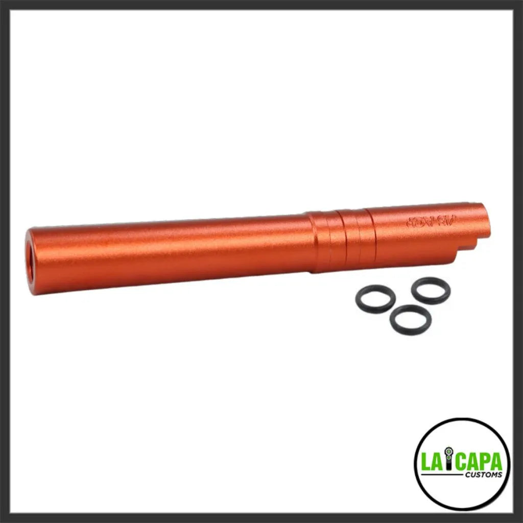 LA Capa Customs 5.1 Aluminum Threaded Outer Barrel - Orange