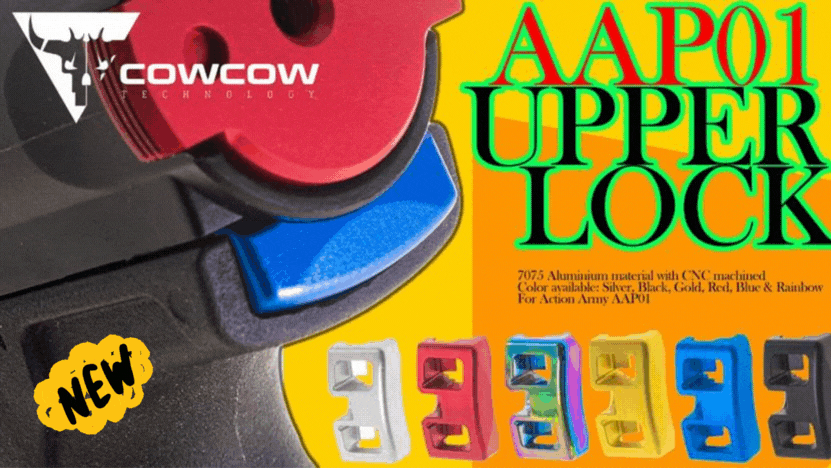 CowCow AAP01 Aluminum Upper Lock

- Black