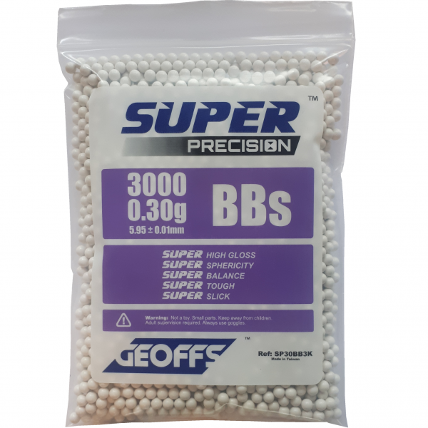 GEOFFS™ SUPER PRECISION™ BBS 0.30G 3000 WHITE
