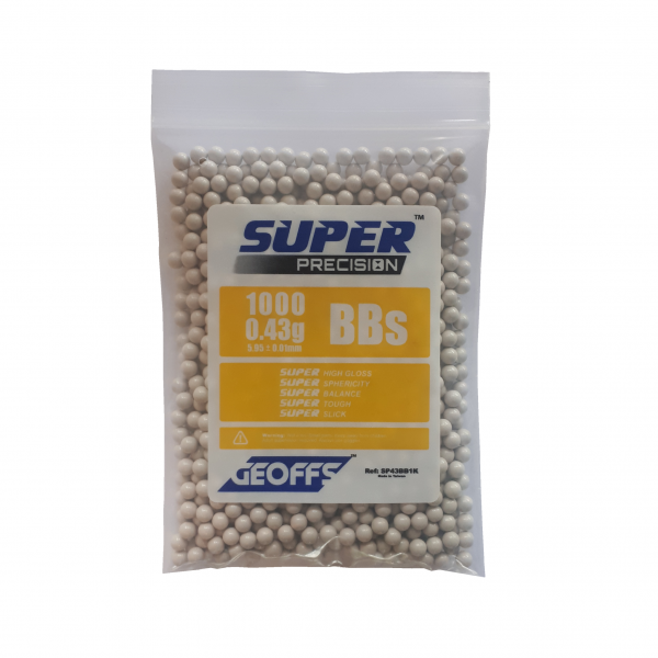 GEOFFS™ SUPER PRECISION™ BBS 0.43G 1000 WHITE