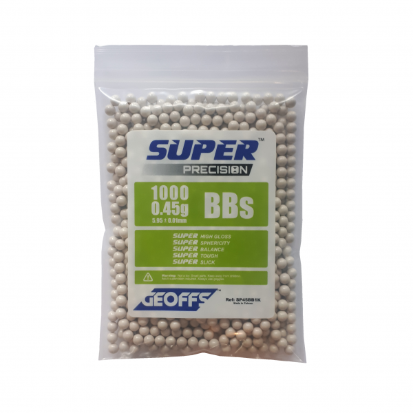GEOFFS™ SUPER PRECISION™ BBS 0.45G 1000 WHITE