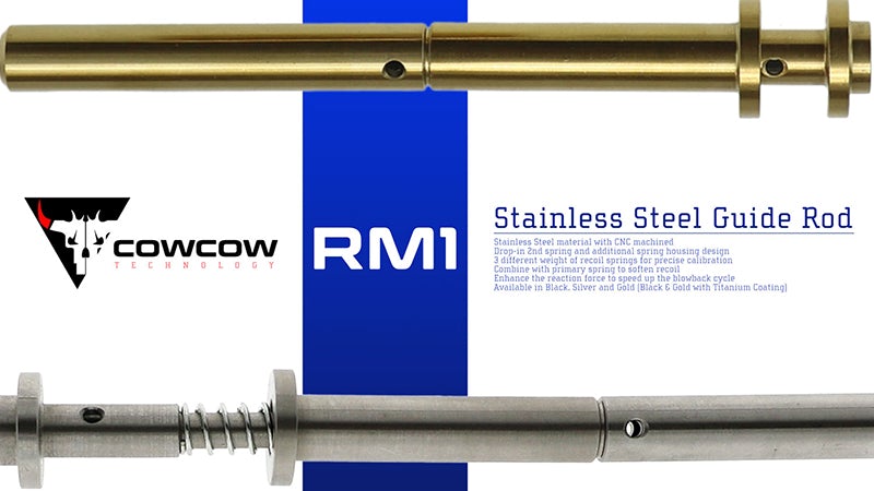 CowCow RM1 Stainless Steel Guide Rod For Hi-Capa 4.3 & 5.1 (Rainbow)
