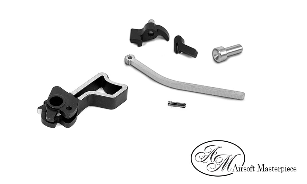 Airsoft Masterpiece CNC Steel Hammer & Sear Set for Marui Hi-CAPA (Infinity Square) Type 14 (Dual Tone)