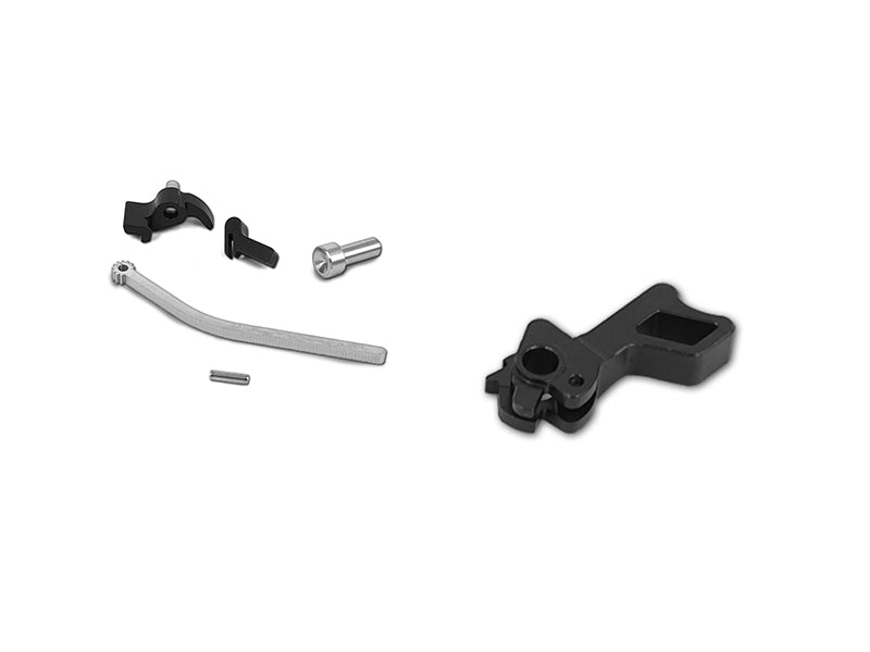 Airsoft Masterpiece CNC Steel Hammer & Sear Set for Marui Hi-CAPA (STI Square) Type 6 (Black)