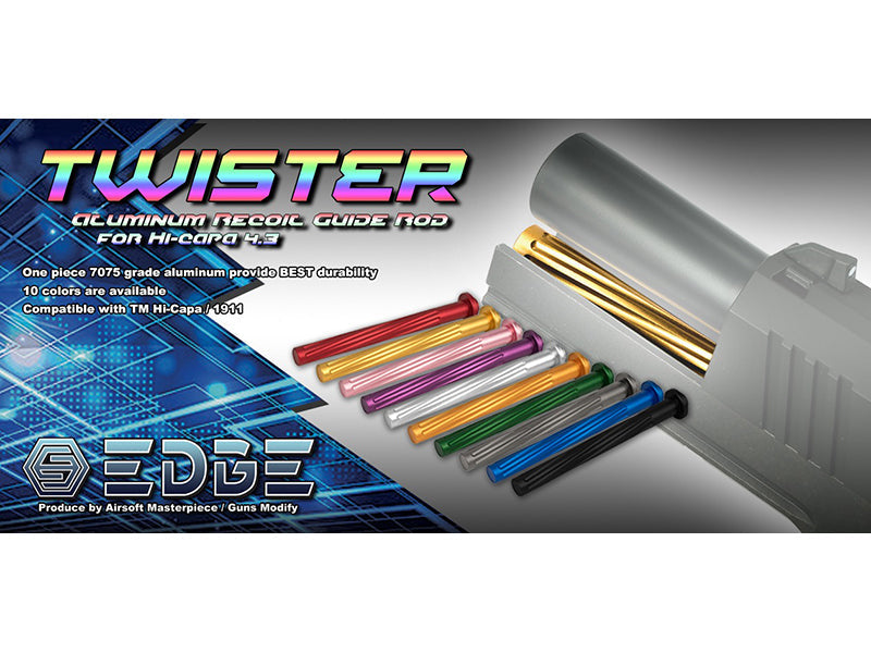 EDGE "Twister" Recoil Guide Rod For Hi-CAPA 4.3 (Black)