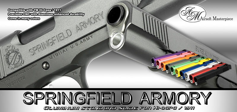 Airsoft Masterpiece Springfield Standard Slide for Hi-CAPA 5.1 / 1911 (Purple)