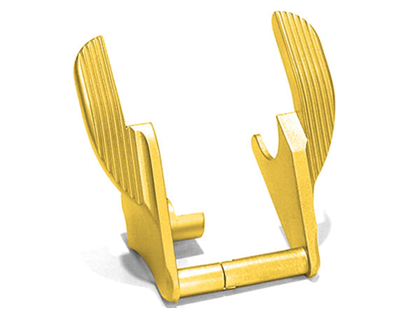 Airsoft Masterpiece Steel Thumb Safeties - STI Type 1 (Gold)