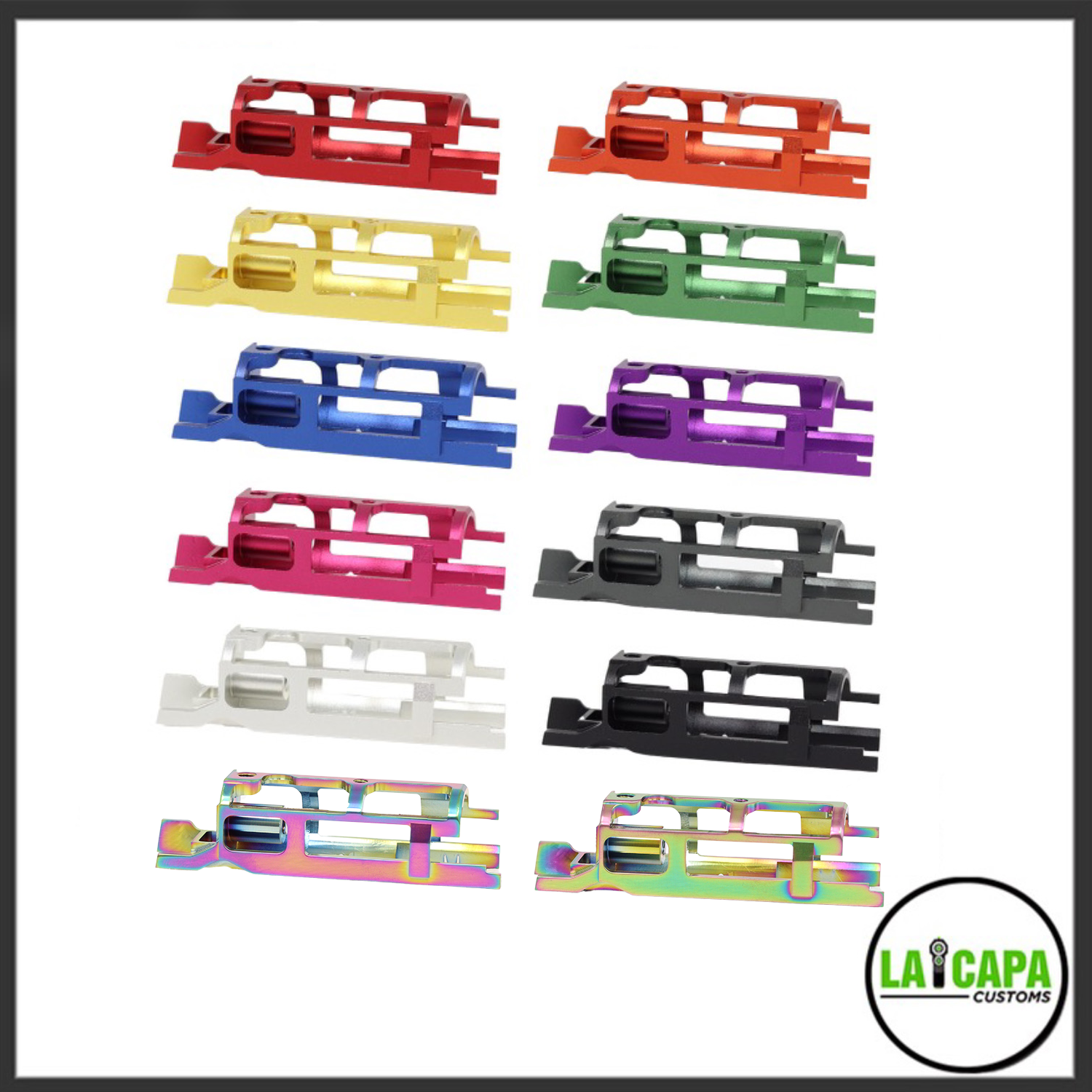 LA Capa Customs “Turbo” 7075 Blowback Unit for Hi Capa - Pink - Ebog Designs