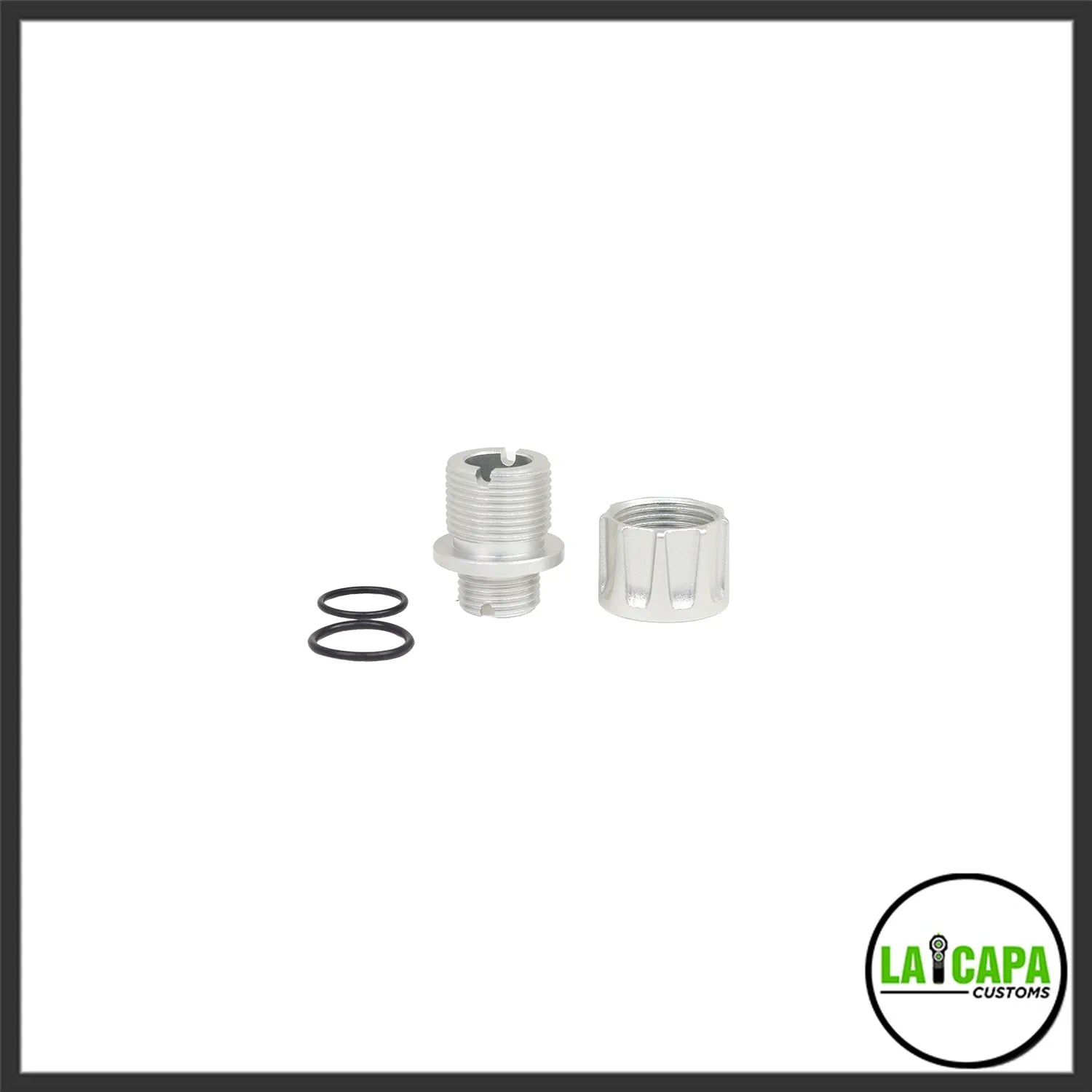 LA Capa Customs “S1” Reversible Thread Adapter for Hi Capa - Silver